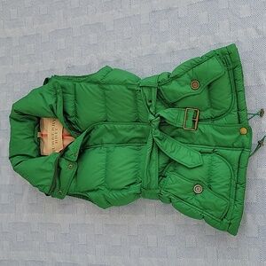 Burberry Birt Green Down Puff Vest
